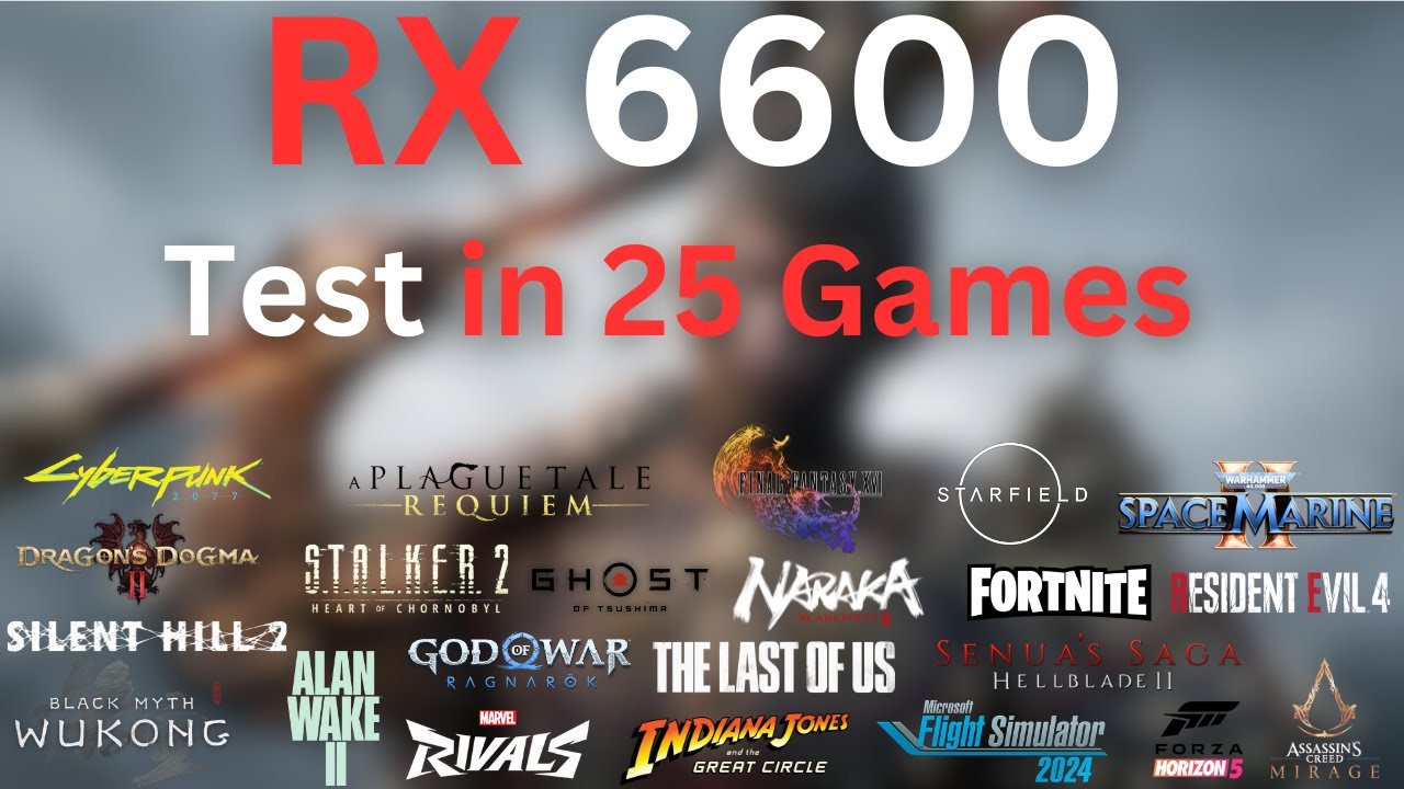 RX 6600 in 2025 - 25 Games Tested (i5 11400F)
