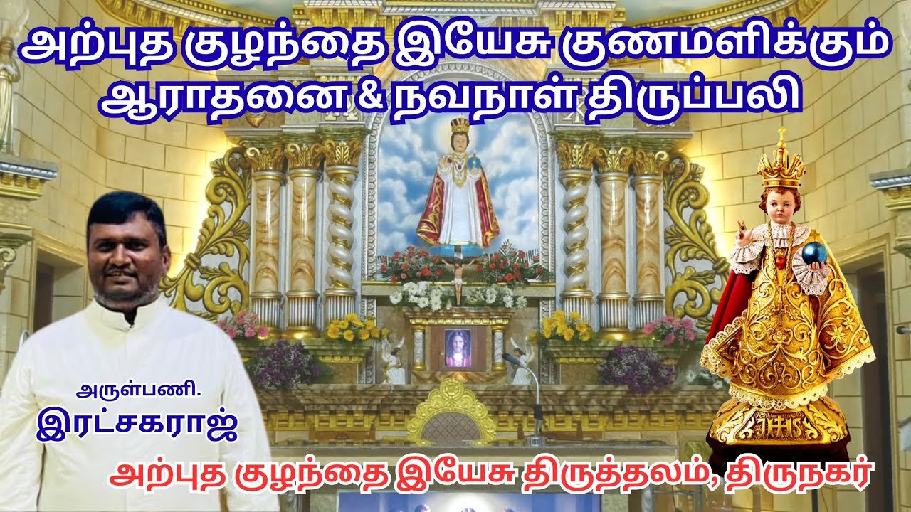 LIVE✠12 Feb 26✠ திருநகர் அற்புத குழந்தை இயேசு திருத்தலம் | நவநாள் திருப்பலி #infantjesus #thirunagar