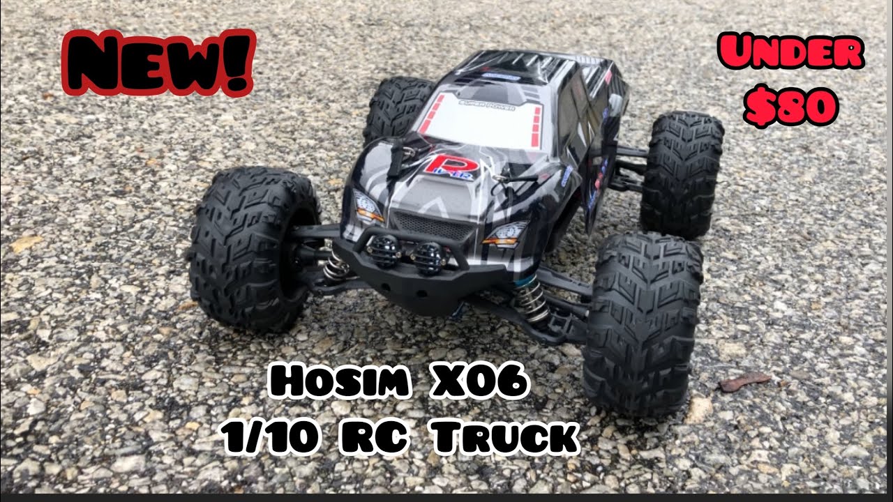 Лучшее предложение на радиоуправляемый грузовик 1/10 — Hosim X06 Brushed Monster Truck до 80 долл...