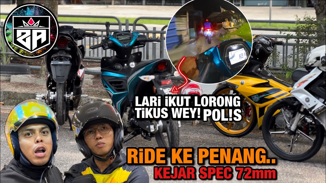 Naik LC V8 Ride Ke PENANG | POL!S LARi LORONG TiKUS