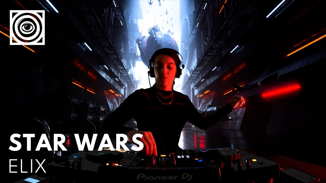 Epic Melodic Techno Star Wars Mix - Elix Live with Stunning 3D Visuals [4K]
