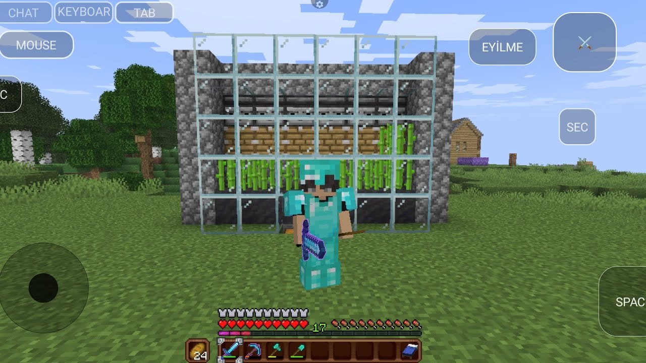  şeker kamışı farımı yaptık minecraft S2 bölüm 10