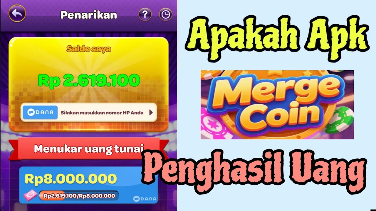 Benarkah Aplikasi Merge Coin Penghasil Uang! Apakah Terbukti Membayar atau TIPU-TIPU?