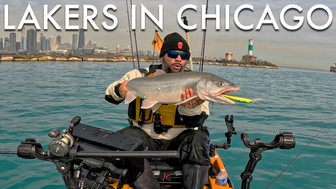 Early Spring Lake Michigan Lake Trout Fishing in Chicago [New PB]