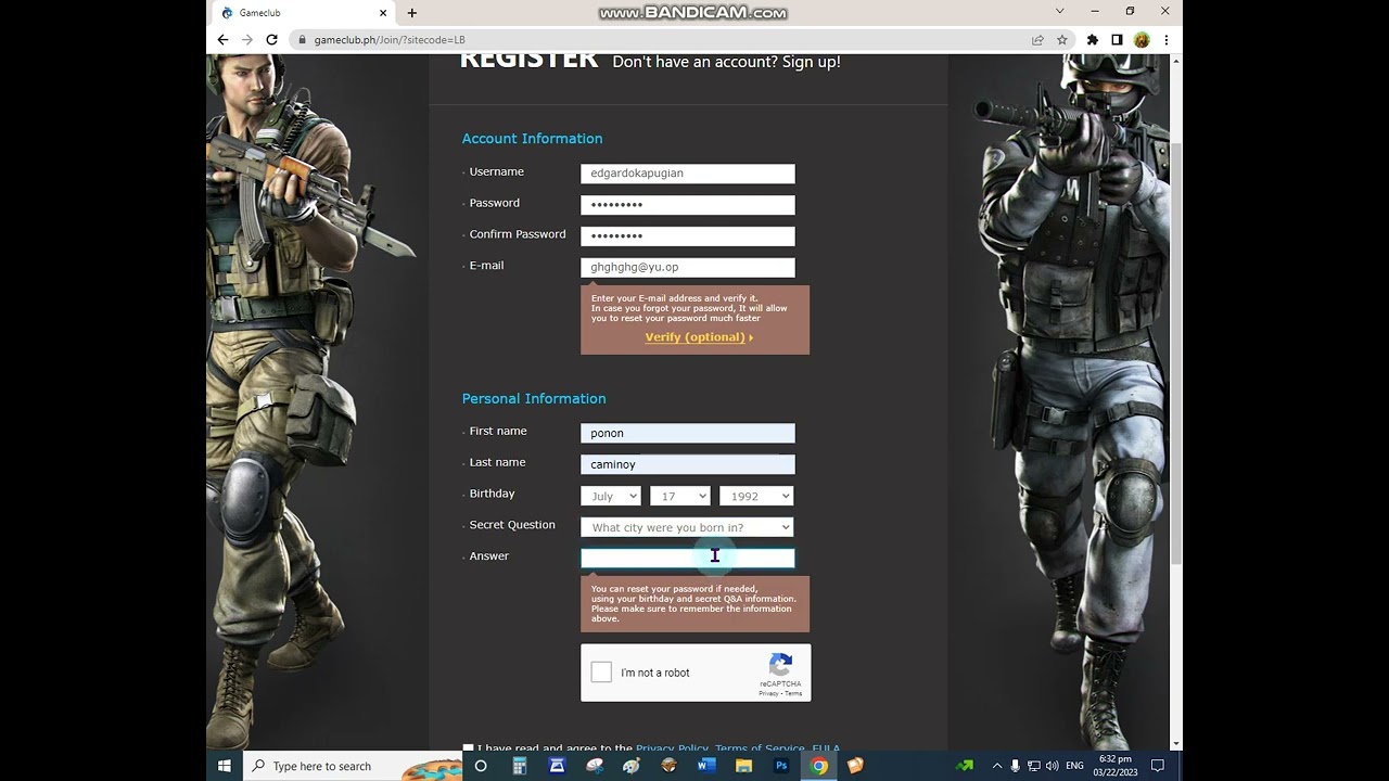 paano gumawa ng account sa crossfire