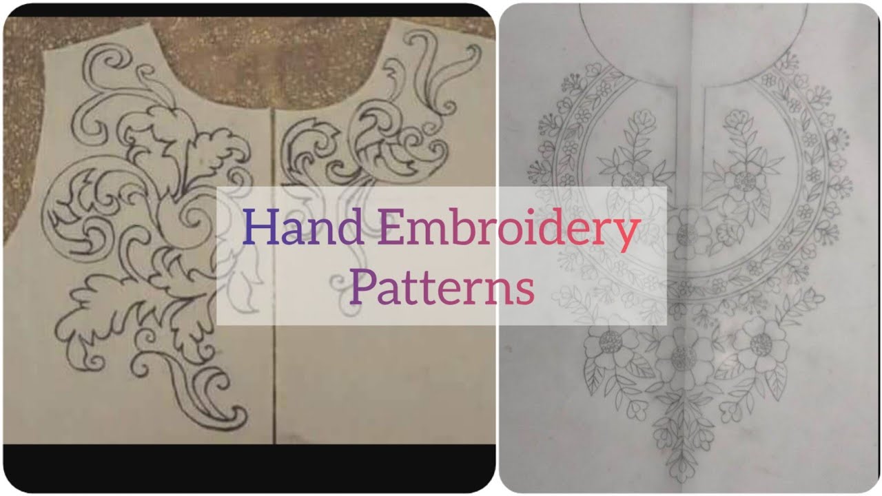 Hand Embroidery Patterns || Embroidery Pencil Drawings || hand embroidery designs || Eazy Creations