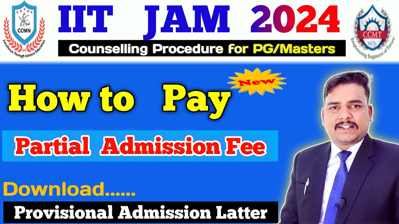 How to Pay Partial Admission Fee | ccmn ccmt counselling 2024 partial admission fee PAF