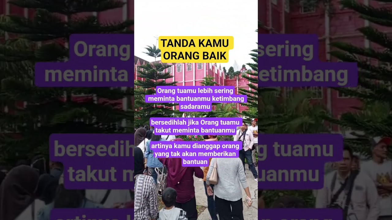 tanda Kamu orang baik 