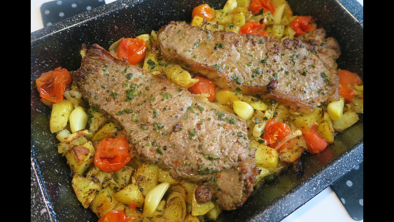 Recette 221 : Délicieuses Entrecôtes au Four & ses Pommes de Terre Fondantes !!