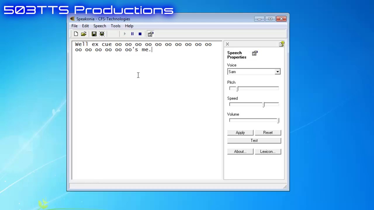 How to Make Microsoft Sam say 