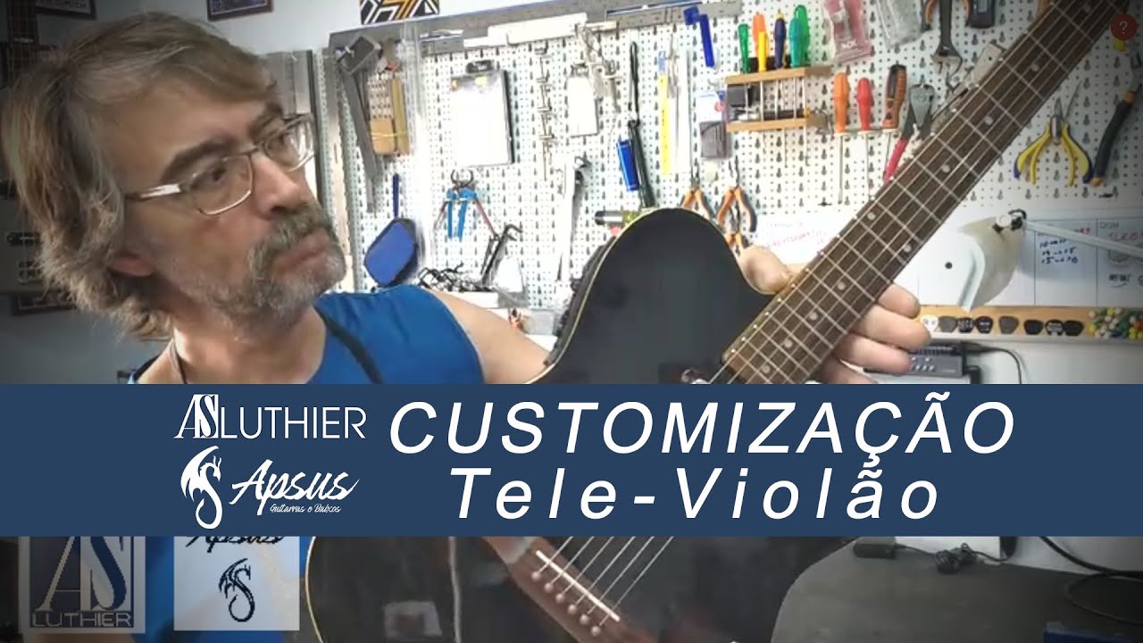 #luthier #luthieria #luthiersp #telecaster #violão #customização Customização Tele Violão WAVE