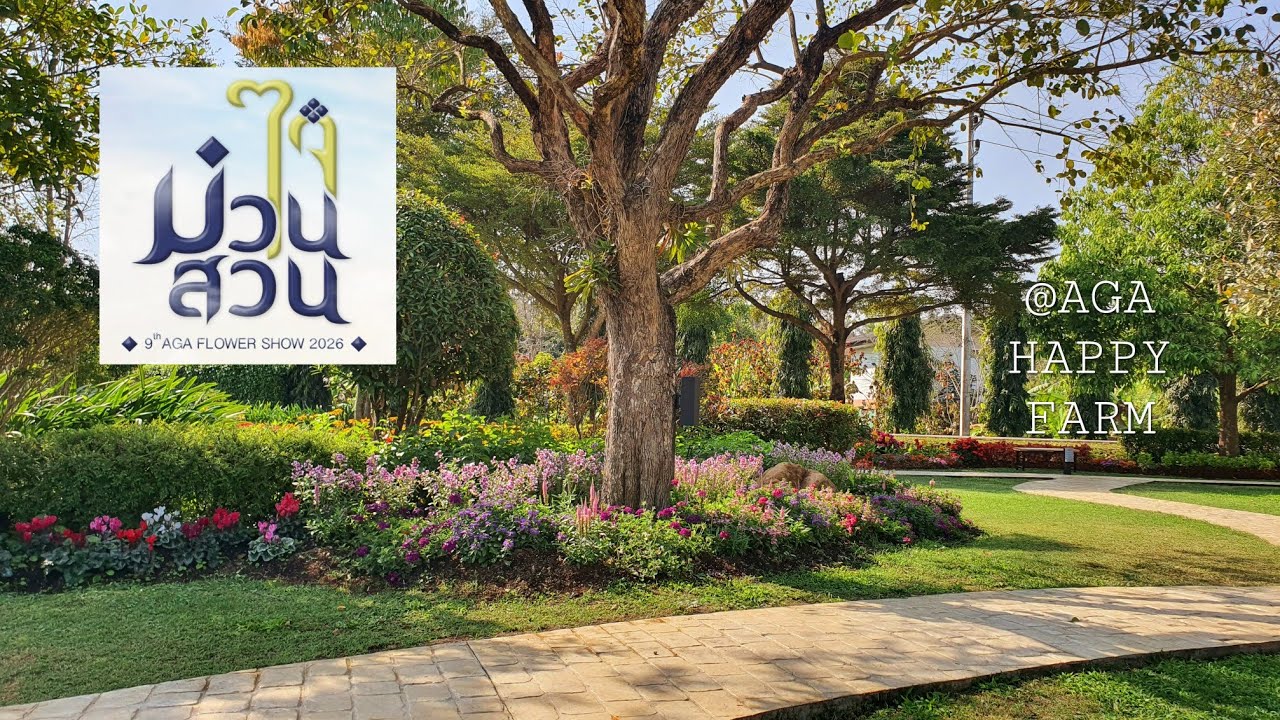 ไอเดียจัดสวน สวนจริงในไทยสวยไม่แพ้เมืองนอก เที่ยวงานม่วนใจ๋ในสวน 2026 @AGA Happy Farm🌸Hatley Garden