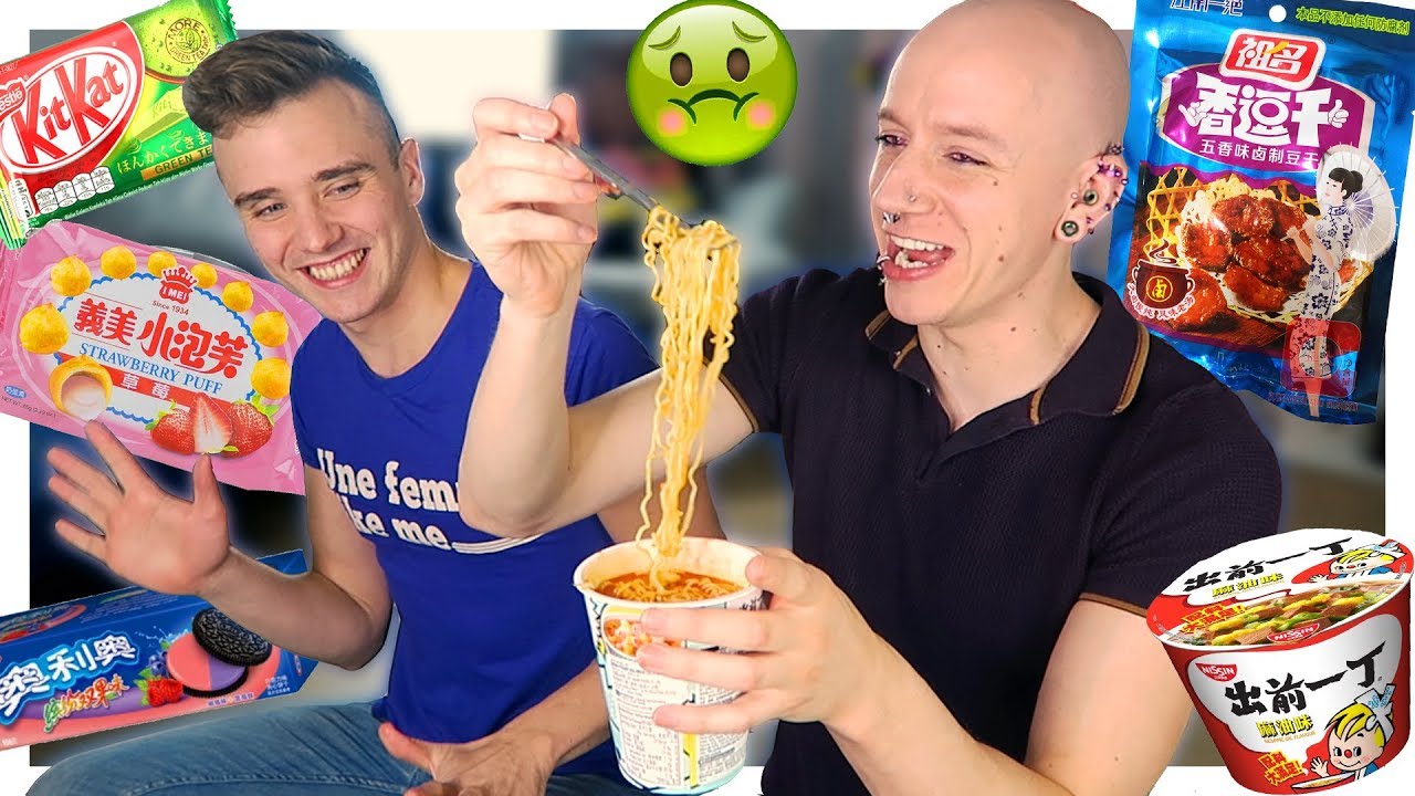 Brits Try Gross Chinese Food & Snacks (ft. Calum McSwiggan) | Roly