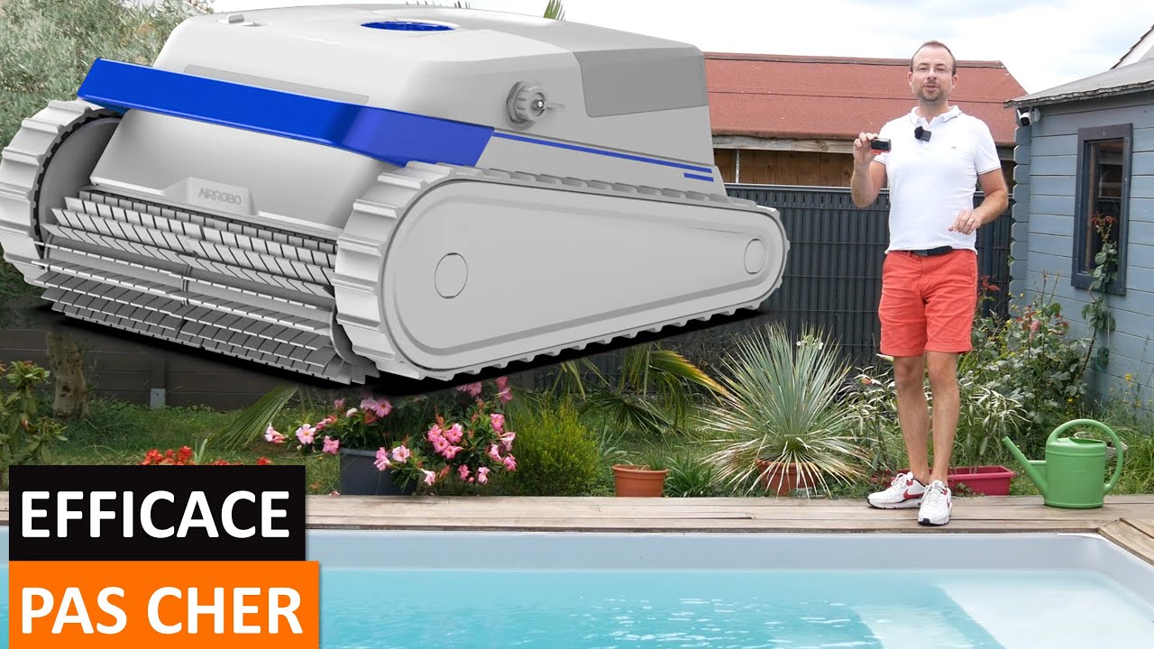 Test du robot de piscine sans fil AIRROBO PC100 👍