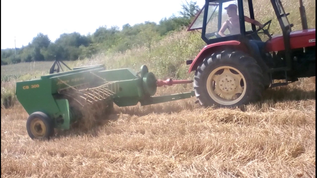 Żniwa 2017   Ursus C 360 & John Deere CB 300