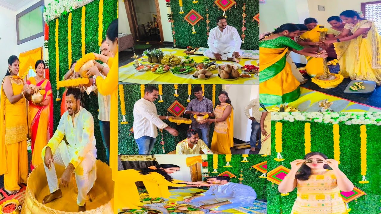 ತಮ್ಮನ ಹಳದಿ ಶಾಸ್ತ್ರ ಹೇಗಾಯಿತು ಮದು ಮಗನ ಕಳೆ bantu🥰