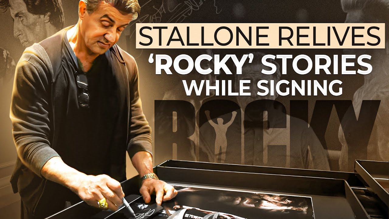 Sylvester Stallone Shares Epic 'Rocky' Stories While Autographing Memorabilia!