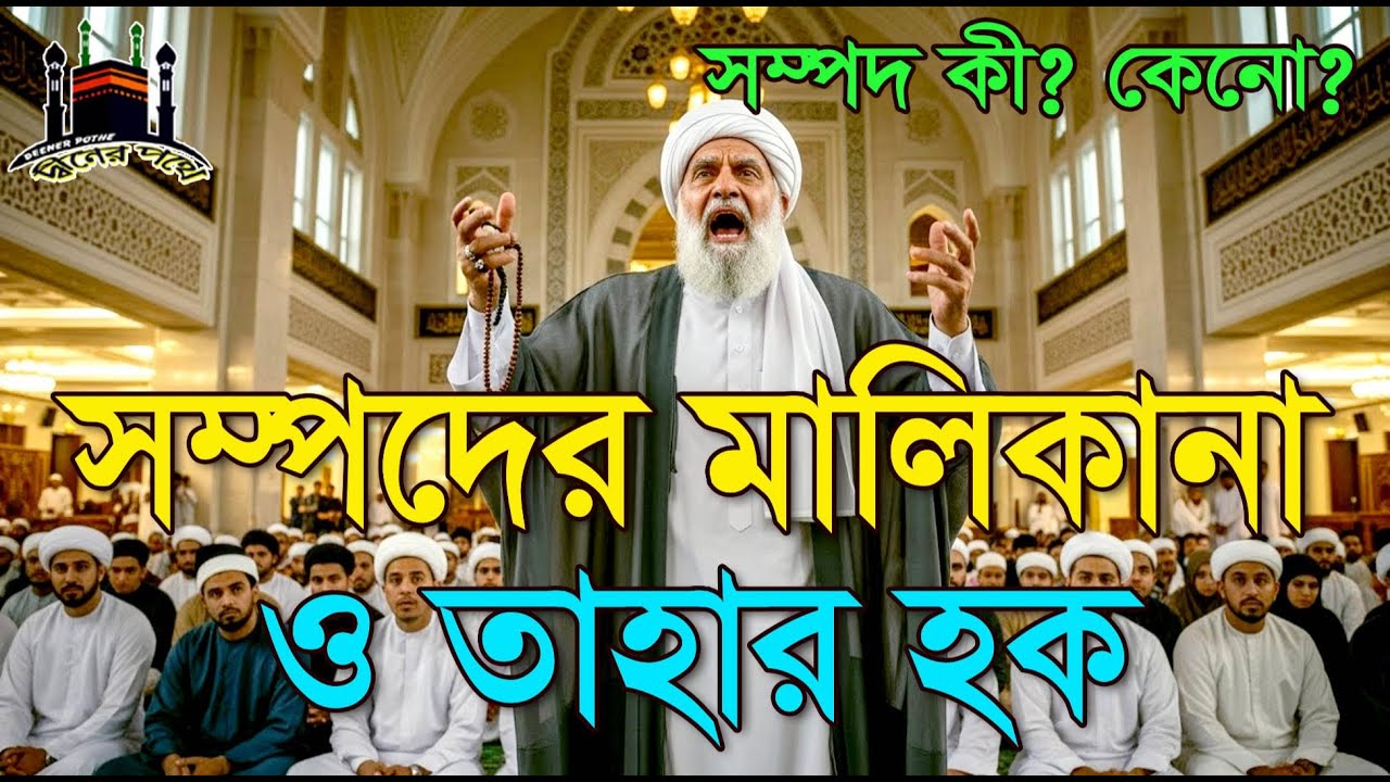 সম্পদের মালিকানা ও তাহার হক। দ্বীনের পথে” চ্যানেলটি আপনার আমার সকলের
