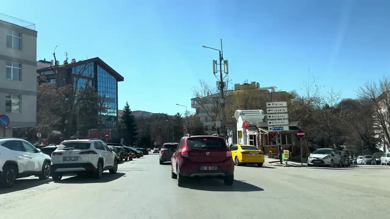 Cebeci, Dikimevi, Küçükesat, Ayrancı, Öveçler - Ankara Turkey 4K