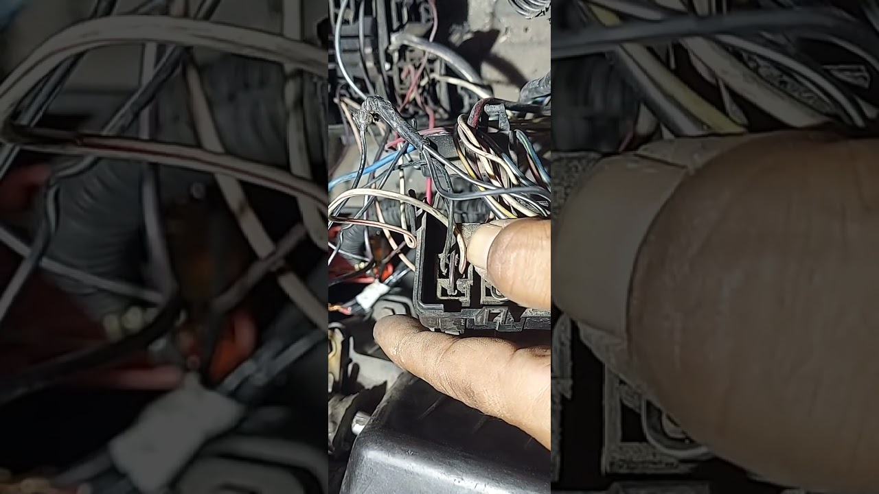 Jalur wiring kabel relay engine & relay kipas radiator Timor Dohc