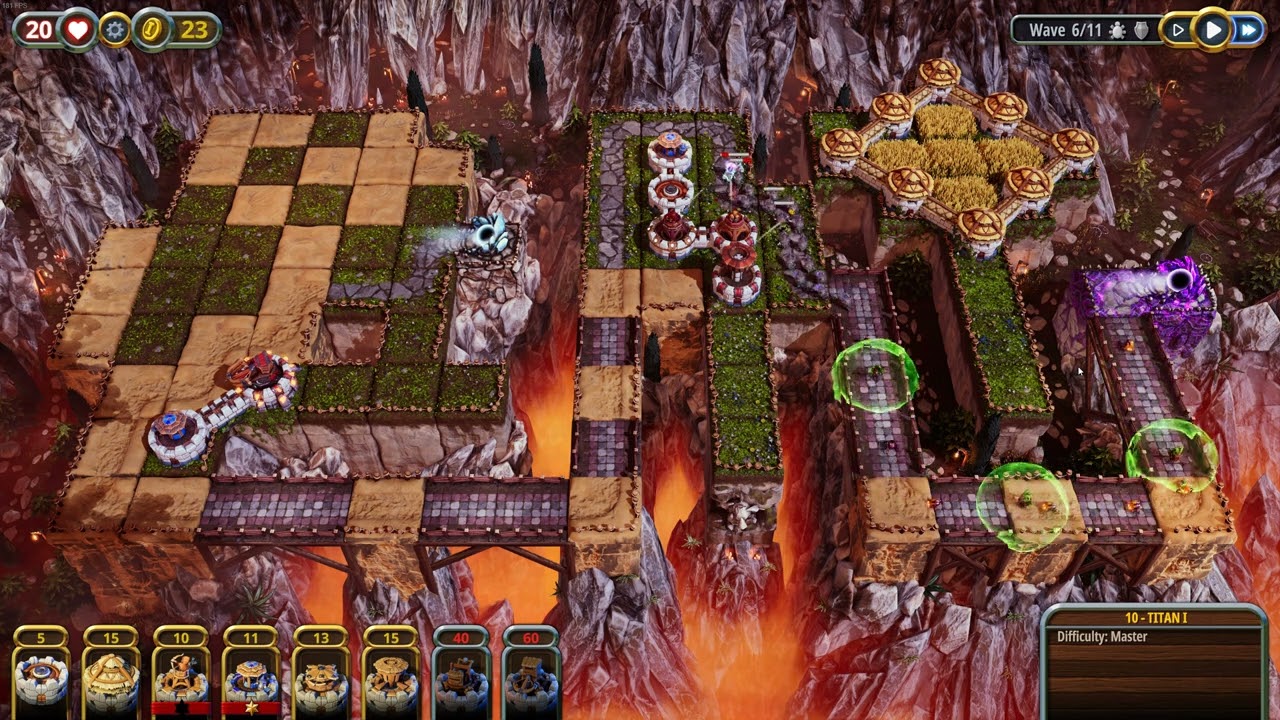 Artisan Td board 10 - No damage. Master difficulty - No selling tower