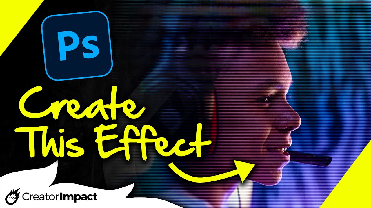 How to Create TV Scanline Effect in Photoshop (PHOTOSHOP TUTORIAL)