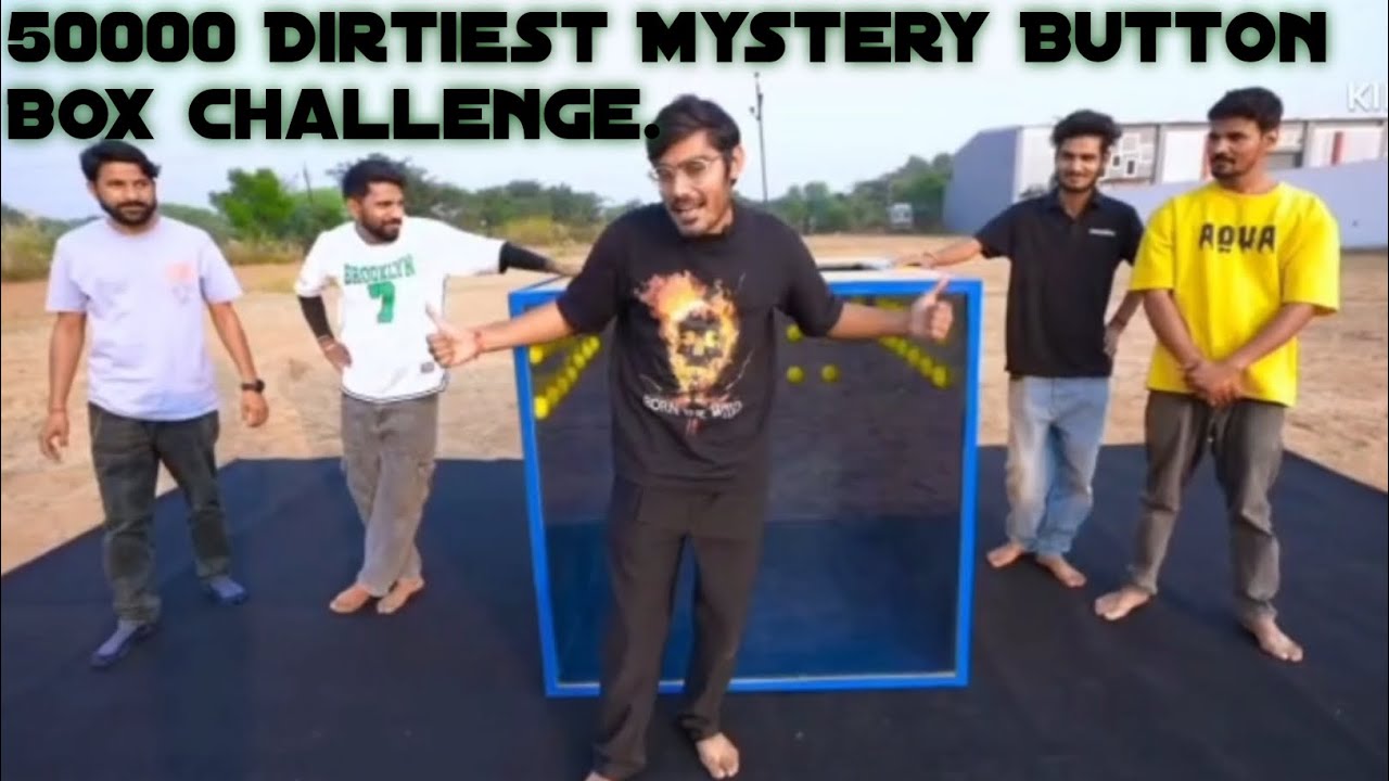 50000 DIRTIEST MYSTERY BUTTON BOX CHALLENGE.