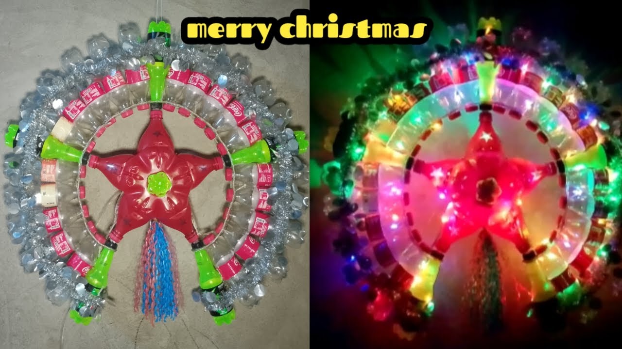 DIY Christmas parol / lantern using recycled materials