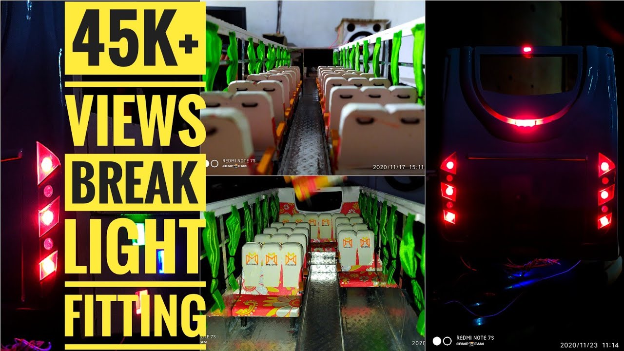 🚌TOURIST BUS MINIATURE 🚦BREAK LIGHT FITTING &🪑SEAT FITTING