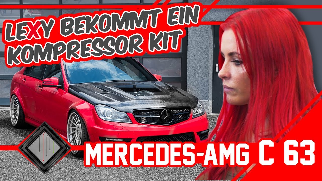 Lexy Roxx's Mercedes C63 AMG bekommt ein Kompressor Kit | mcchip-dkr