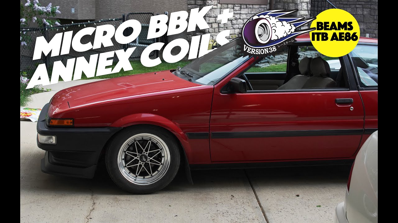 Annex Coilovers and T3 Micro BBK on AE86 Install