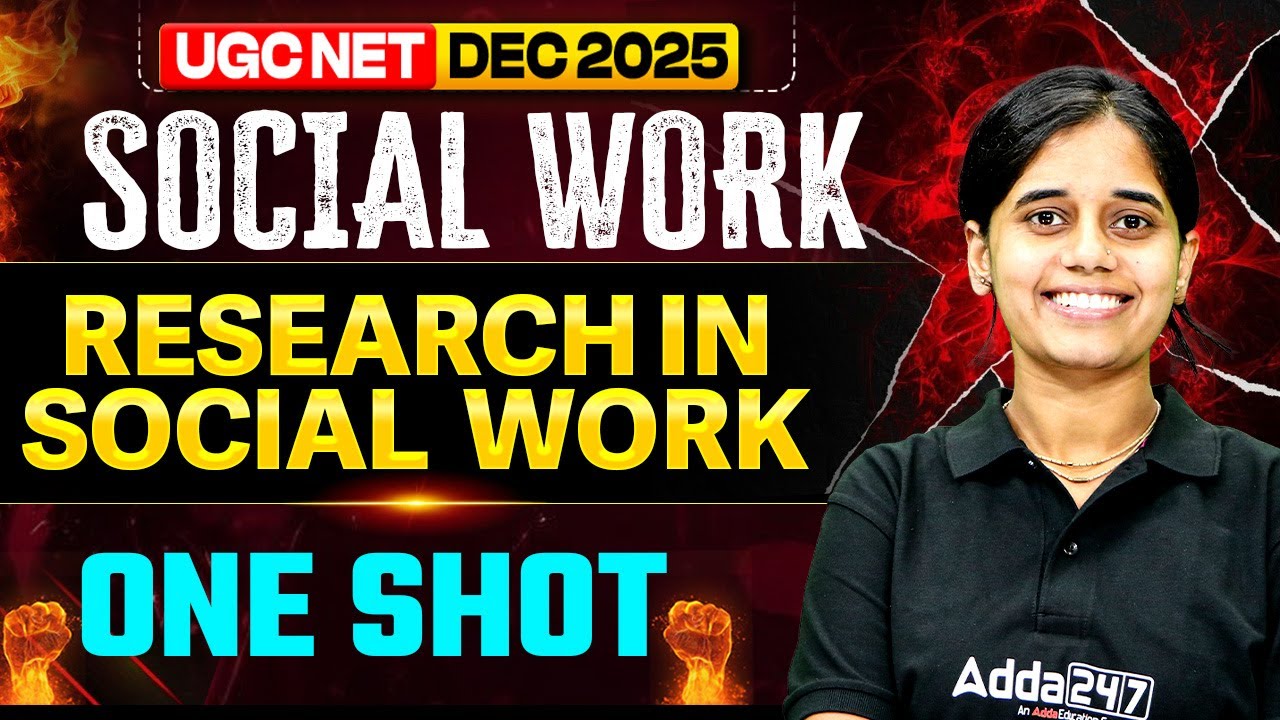 UGC NET Social Work | UGC NET Social Work Research In Social Work One Shot By Ritu Ma'am