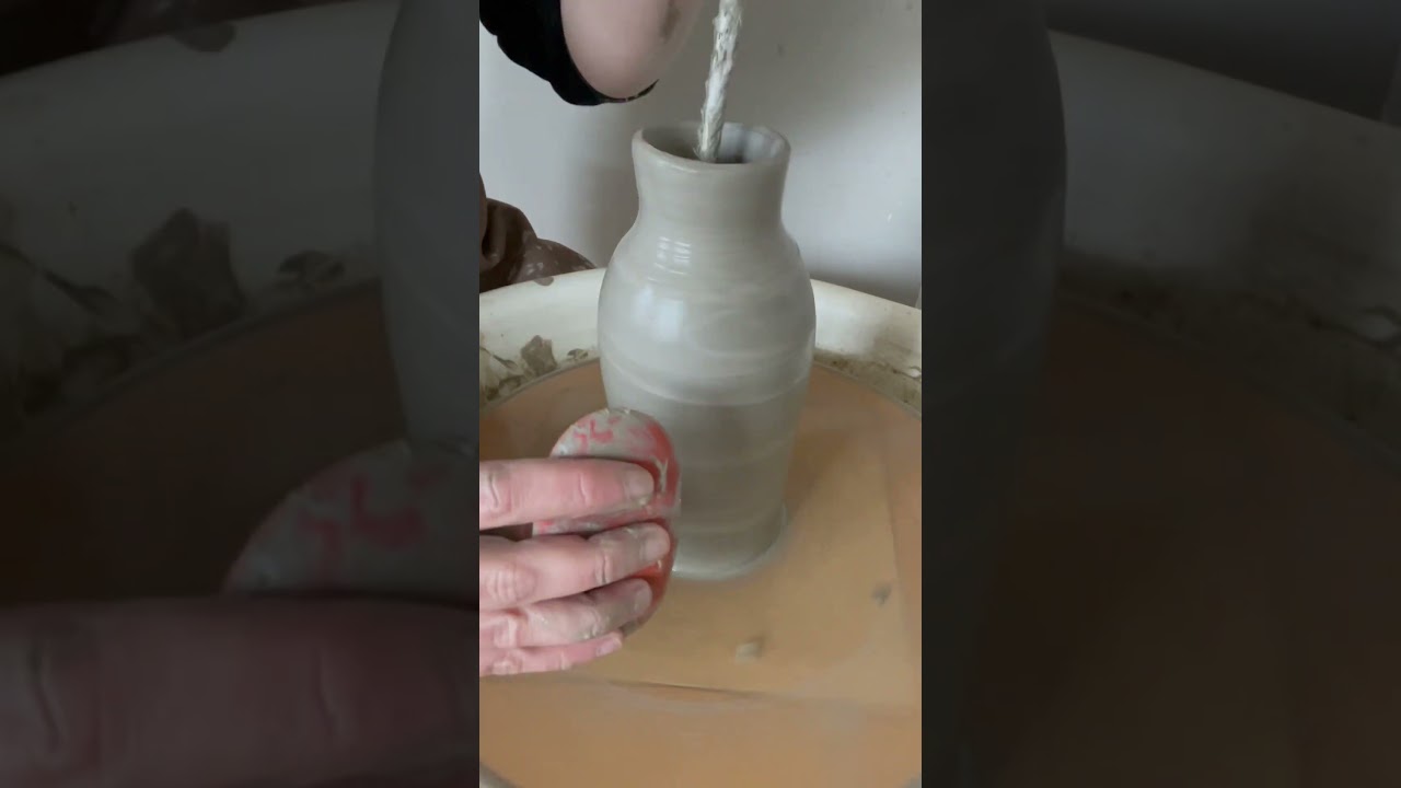 Throwing a narrow necked vase 