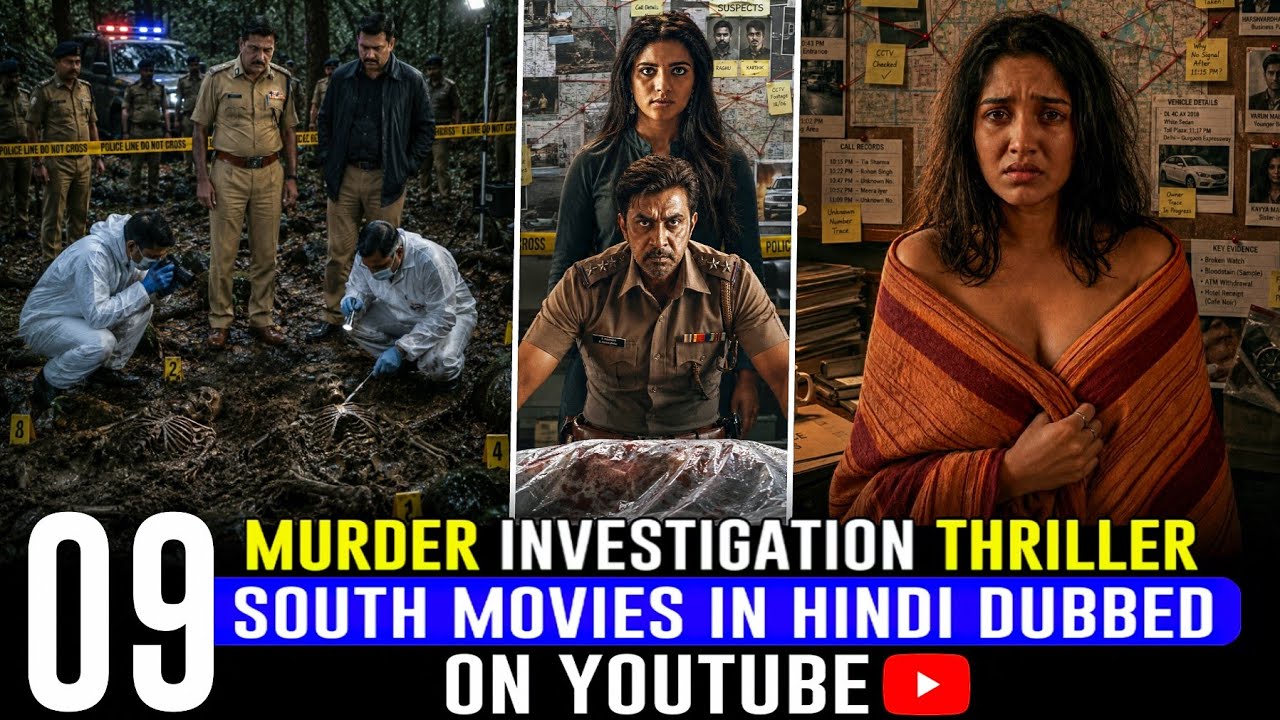 Top 9 Best South Indian Suspense Thriller Movies in Hindi | 2026 South Murder Mystery Movies Hindi