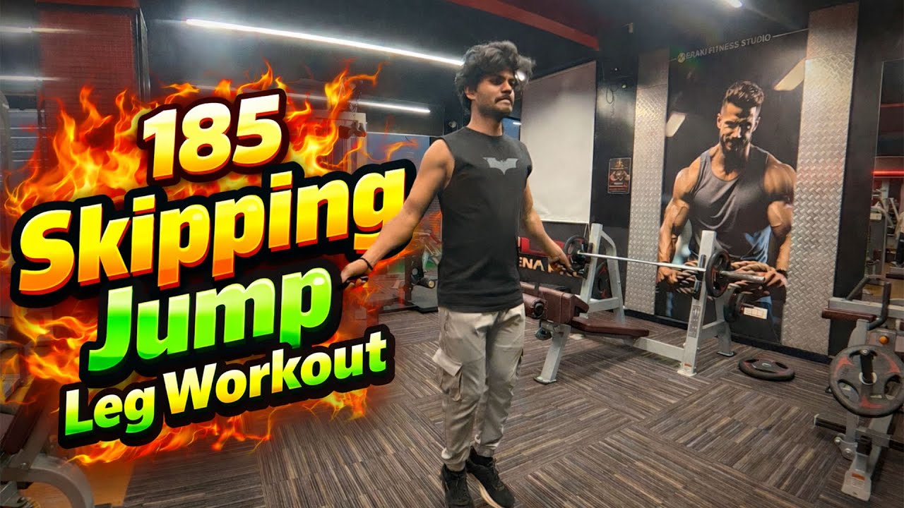 Leg workout and skipping Vlog 