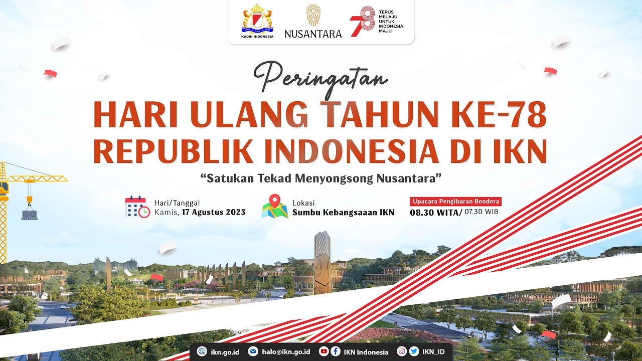 Peringatan Hari Ulang Tahun ke-78 Republik Indonesia di Ibu Kota Nusantara