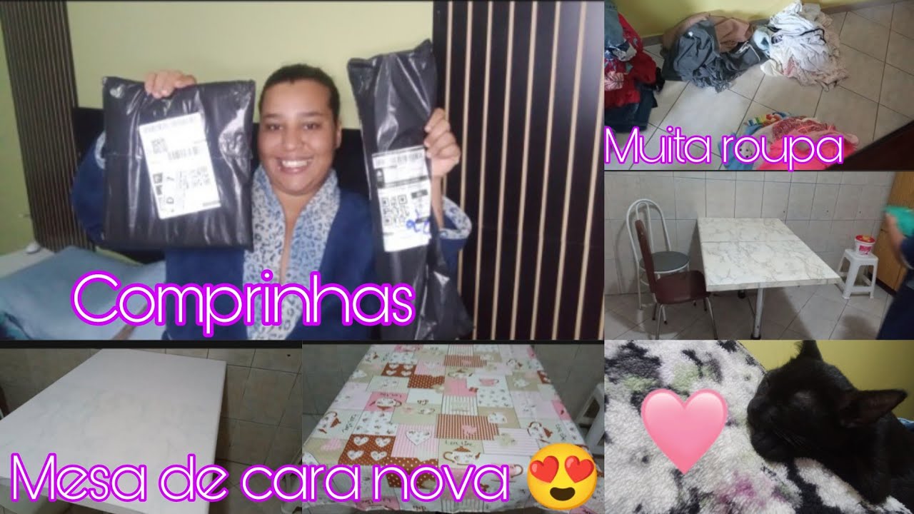 A família cresceu😱|Lavei muita roupa|Envelopei minha mesa