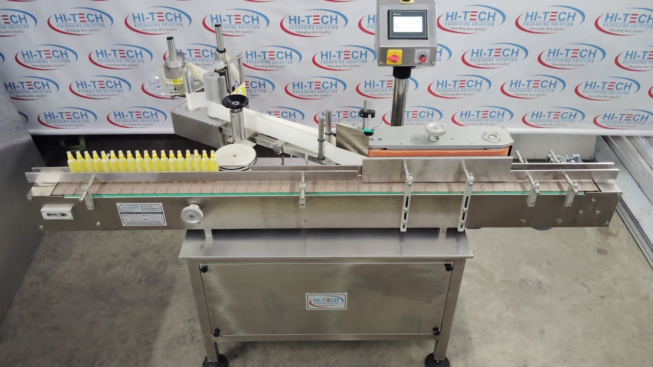 Automatic Round Bottle Sticker Labelling Machine / Round Bottle Sticker Labelling Machine 