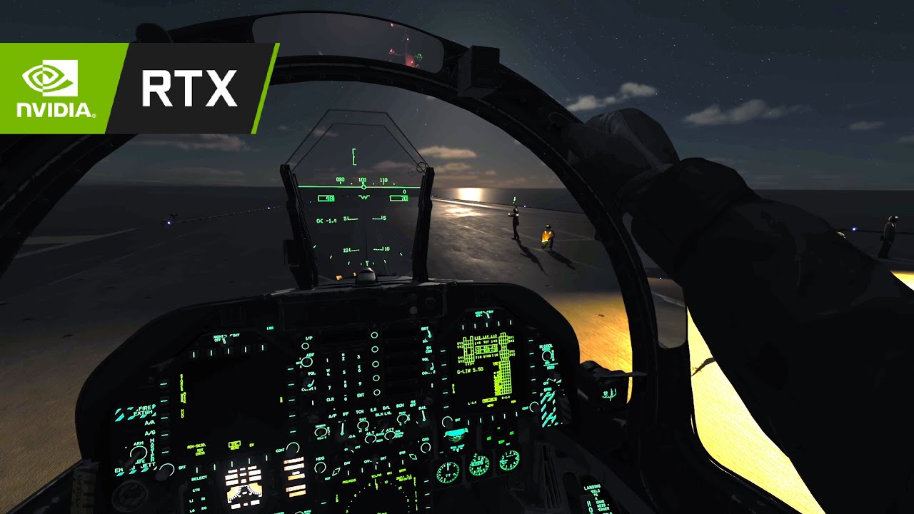 DCS: F/A-18C | Calm night air patrol | Cockpit Ambience, Screensaver, Sleep
