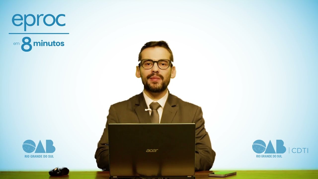eproc em 8 minutos - Apresentação e Aula 1:  Primeiro acesso ao eproc