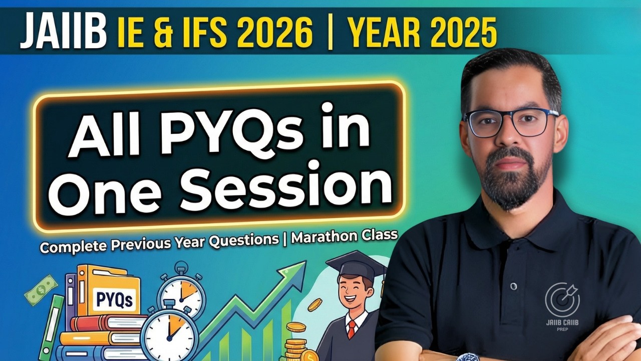 JAIIB IE and IFS Previous Year Question Paper | JAIIB Preparation 2026 | JAIIB IE and IFS PYQs 2025