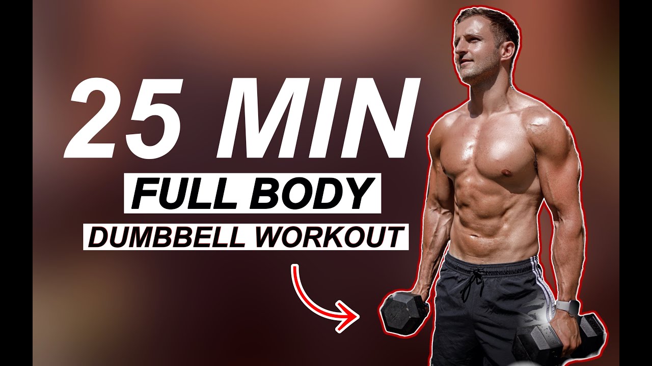 25 MIN: Full Body DUMBBELLS ONLY Workout! (Follow Along)