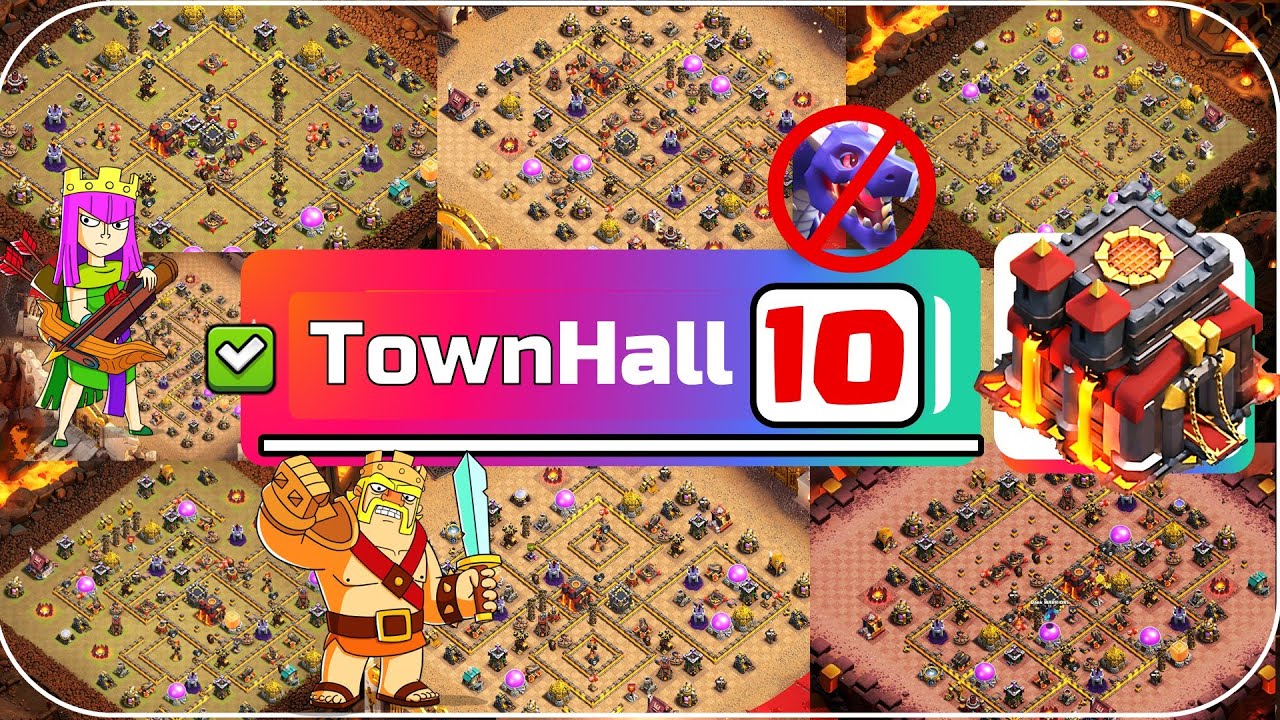 TOP 20 NEW BEST 🔥 TH10 WAR BASE LINK 2025, TH10 ANTI 2 STAR WAR BASE, TH10 CWL BASE CLASH OF CLANS