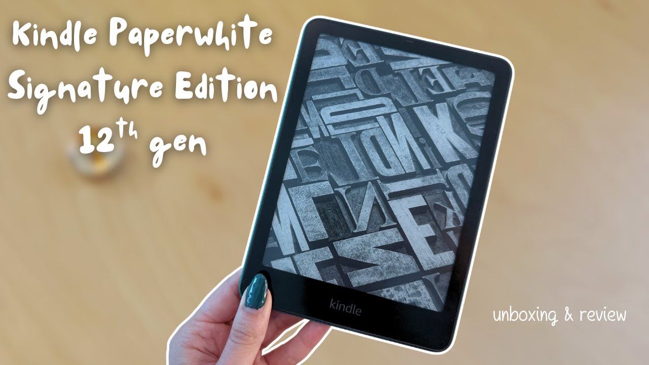 ✨️ Kindle Paperwhite Siganture Edition 12th Gen (Metallic Jade) ✨️ unboxing & review