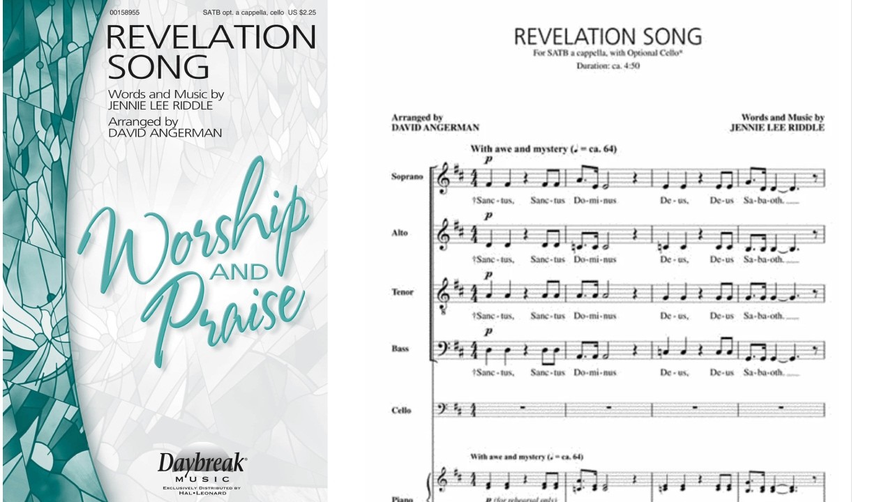 Revelation Song by Jennie Lee Riddle | SATB Choir | Arr. David Angerman