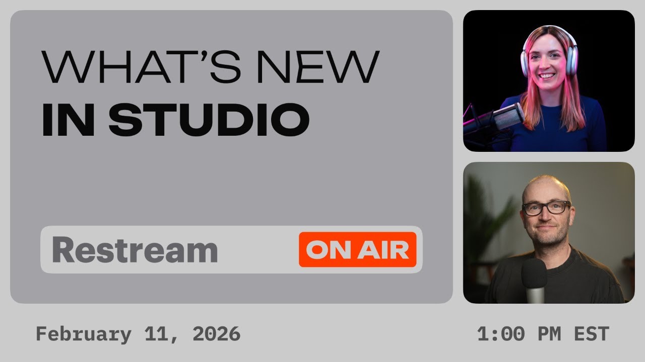 New in Studio: screen sharing & chat overlay | live Q&A