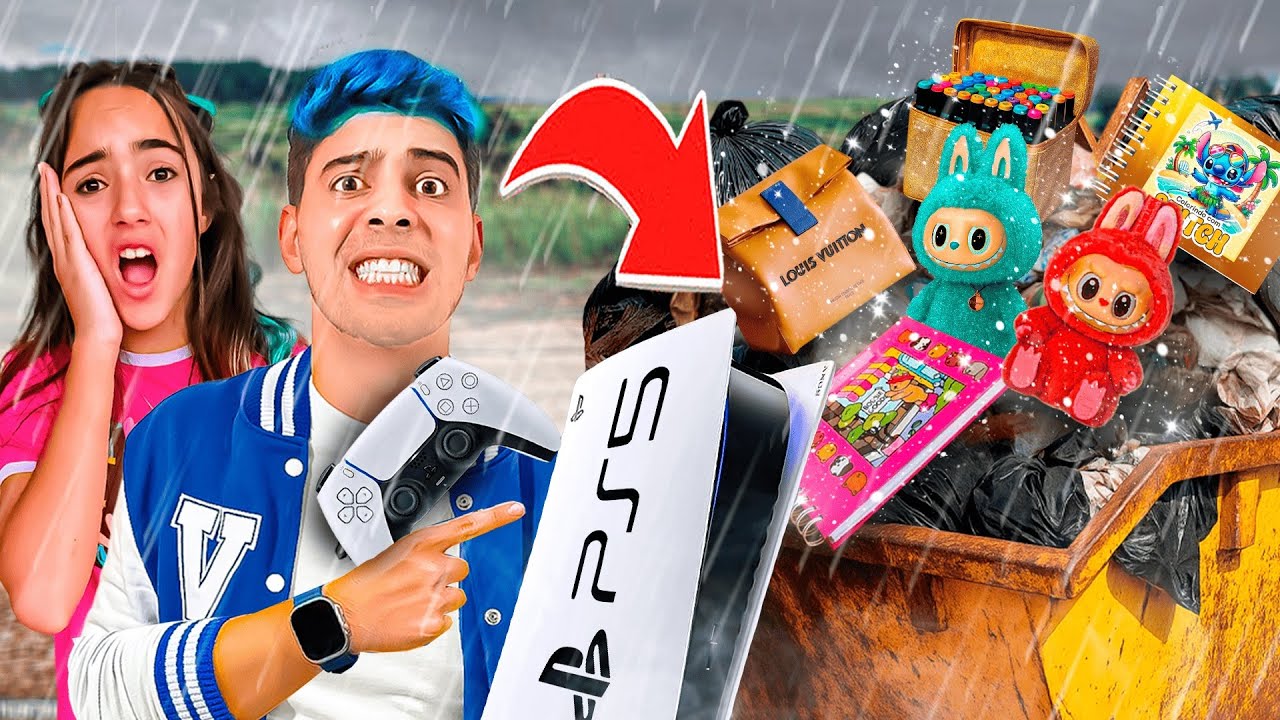 ENCONTRAMOS UM PLAYSTATION 5 NO LIXO NO MEIO DE UMA TEMPESTADE!!