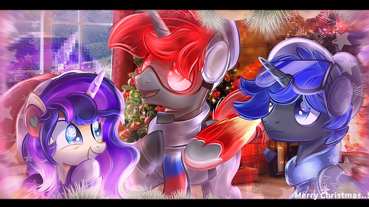 🎄 All I want for CHRISTMAS is YOU ~ || PonyTown + MLP art video // CHRISTMAS special ! || Ft.My trio