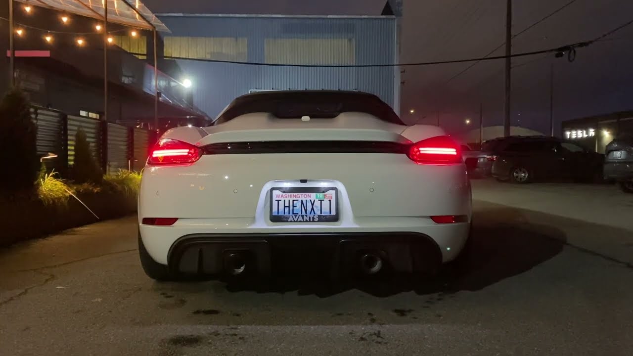 Kline Stainless Steel Exhaust on a 2021 Porsche Spyder