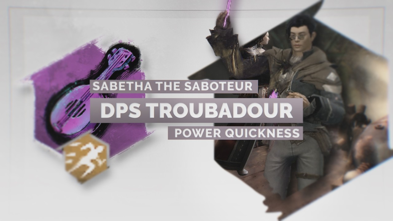 Guild Wars 2 - Power Quickness Troubadour | Sabetha the Saboteur (with written commentary)